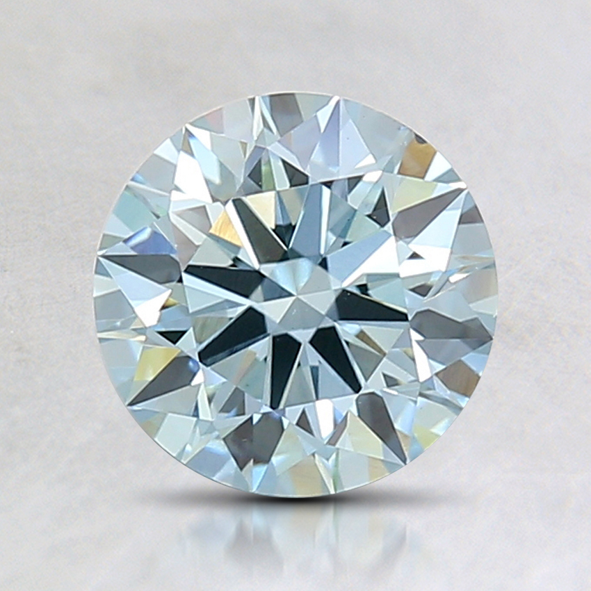 1.50 Ct. Fancy Greenish Blue Round Lab Grown Diamond
