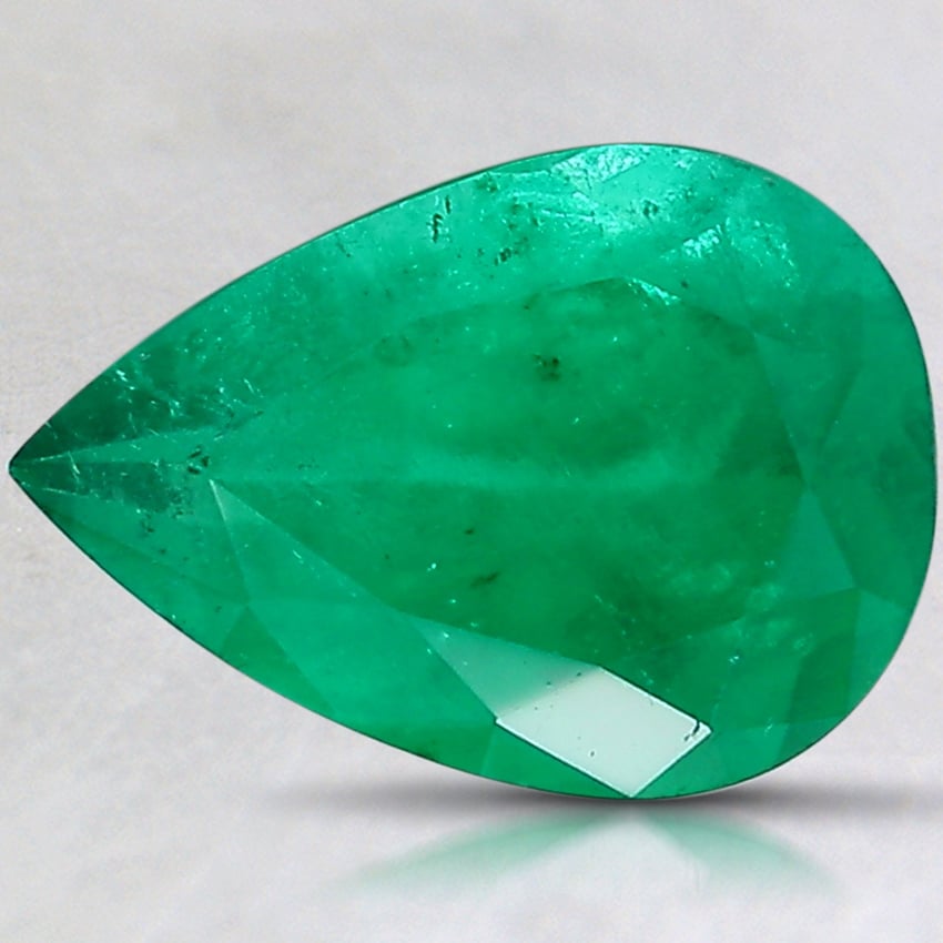 11.3x8mm Pear Colombian Emerald