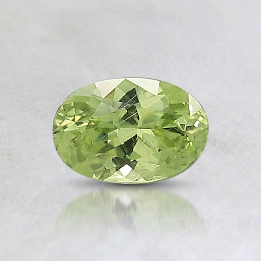 6.1x4.2mm Unheated Green Oval Montana Sapphire
