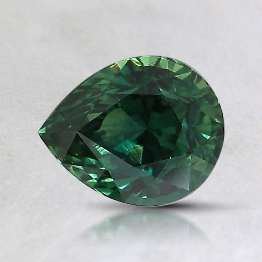 7.2x5.8mm Teal Pear Montana Sapphire