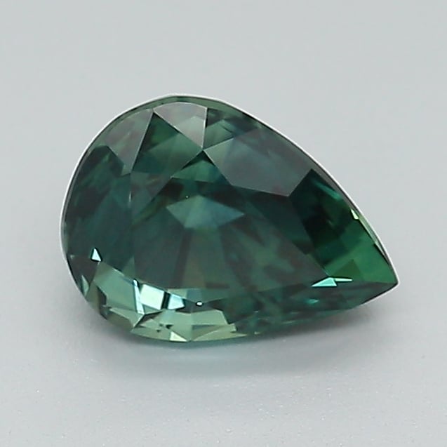 7.3x5.4mm Teal Pear Montana Sapphire