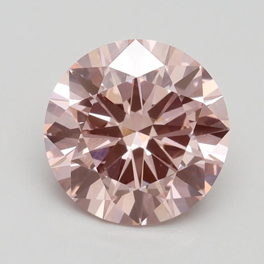2.10 Ct. Fancy Intense Pink Round Lab Grown Diamond