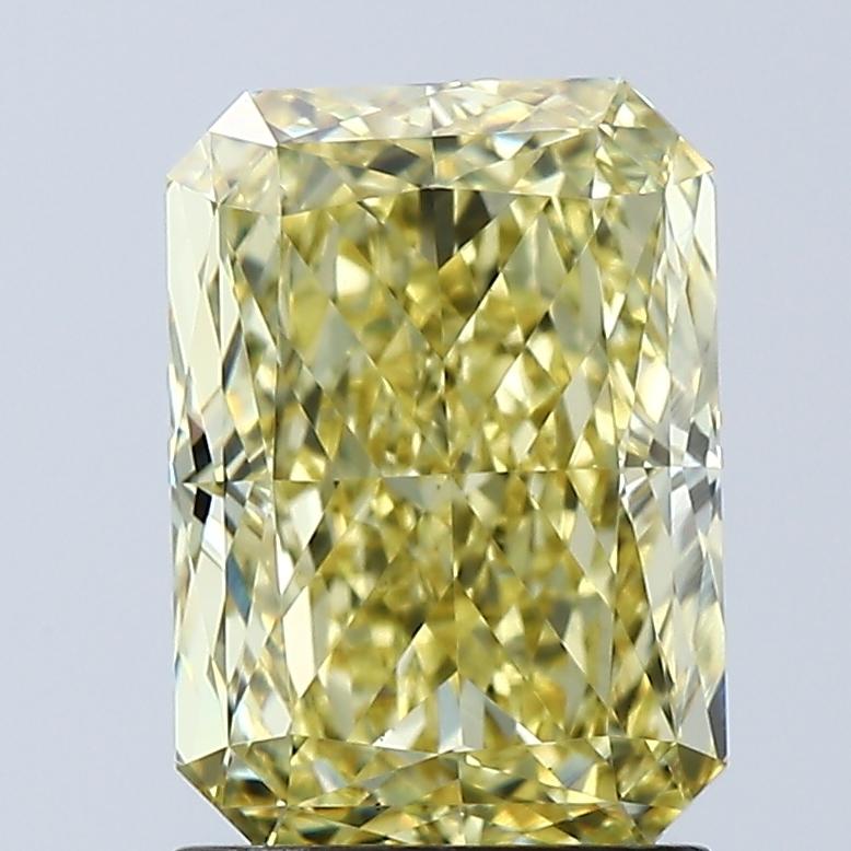2.08 Ct. Fancy Vivid Yellow Radiant Lab Grown Diamond