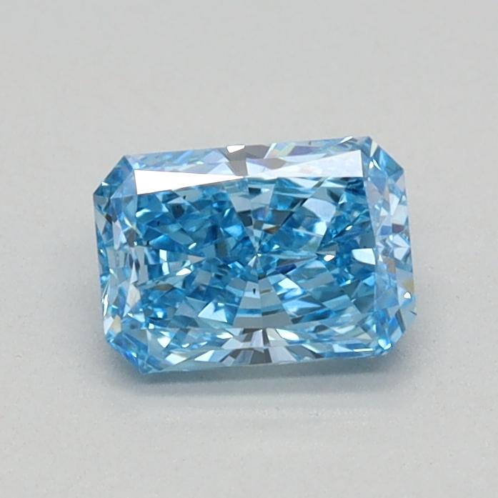 0.41 Ct. Fancy Vivid Blue Radiant Lab Grown Diamond