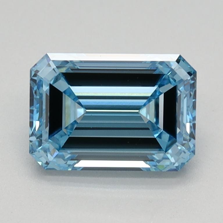 1.15 Ct. Fancy Intense Blue Emerald Lab Grown Diamond
