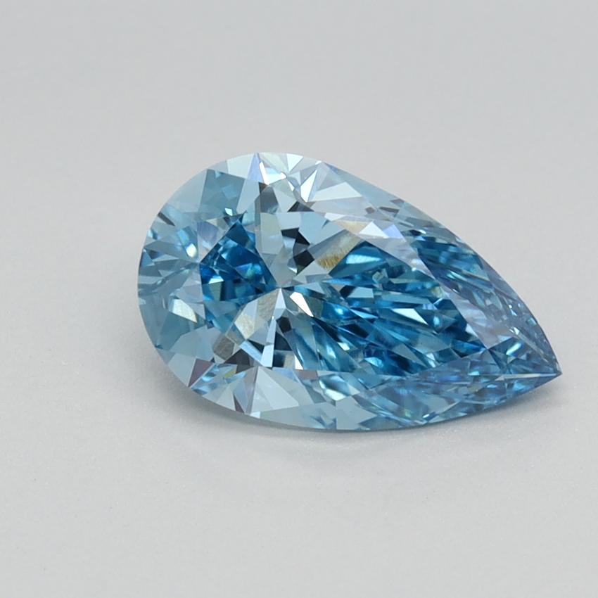 1.09 Ct. Fancy Vivid Blue Pear Lab Grown Diamond