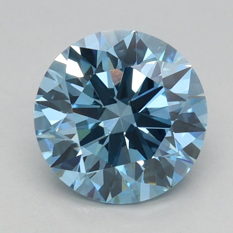 1.16 Ct. Fancy Vivid Blue Round Lab Grown Diamond