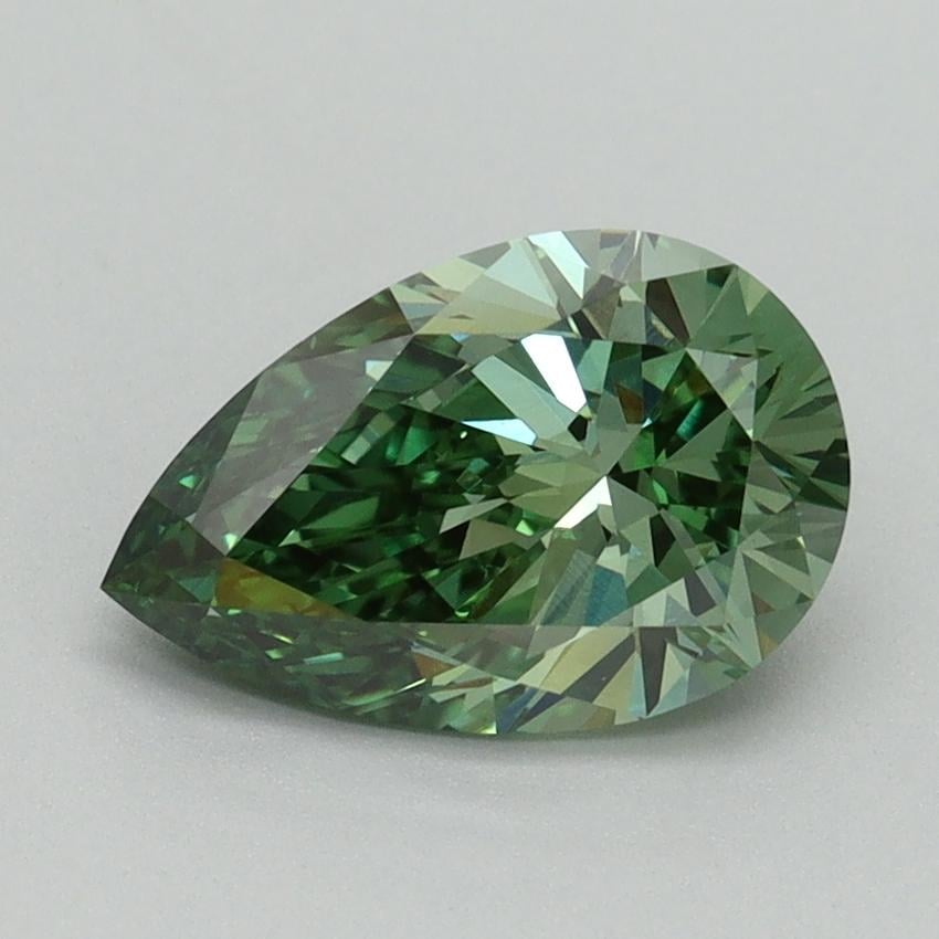 1.50 Ct. Fancy Vivid Green Pear Lab Grown Diamond