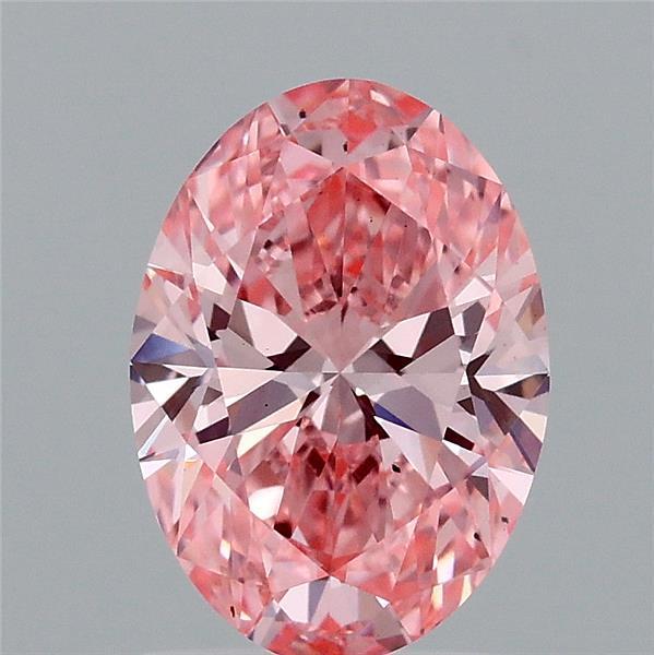 1.53 Ct. Fancy Vivid Pink Oval Lab Grown Diamond