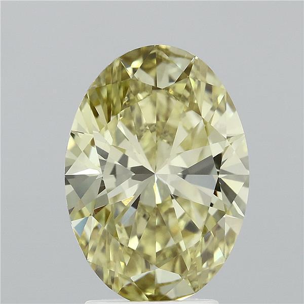 3.01 Ct. Fancy Intense Yellow Oval Lab Grown Diamond