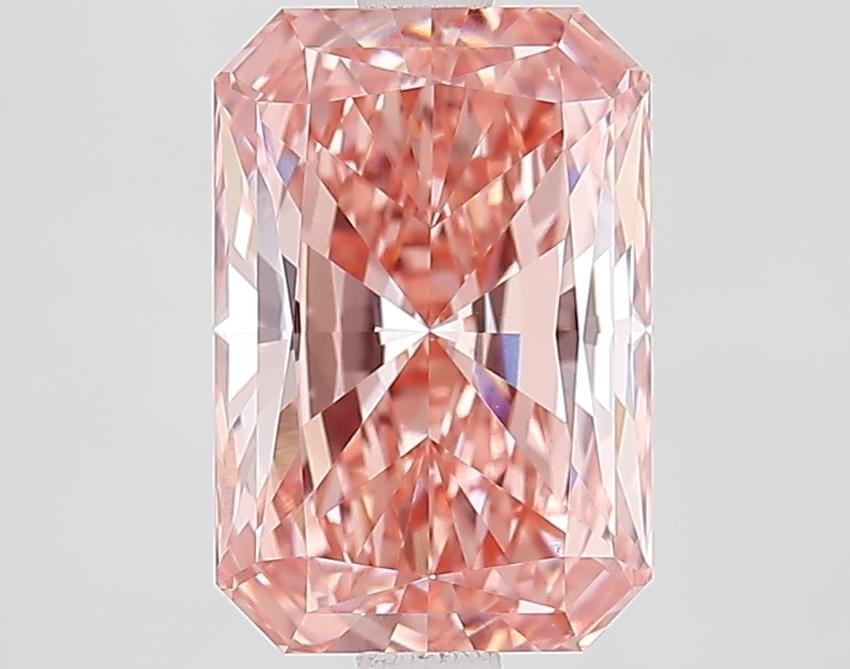 2.91 Ct. Fancy Vivid Pink Radiant Lab Grown Diamond
