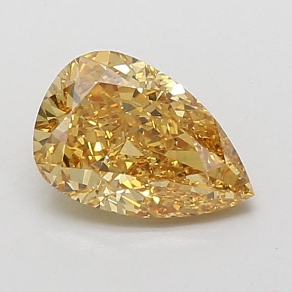 1.07 Ct. Fancy Vivid Yellow Pear Lab Grown Diamond