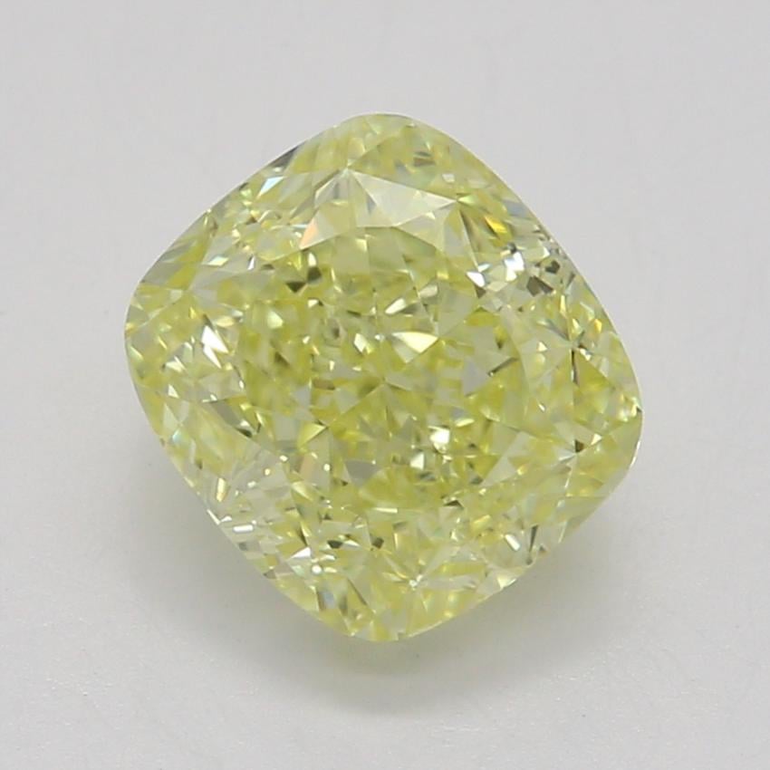 1.02 Ct. Fancy Intense Yellow Cushion Diamond