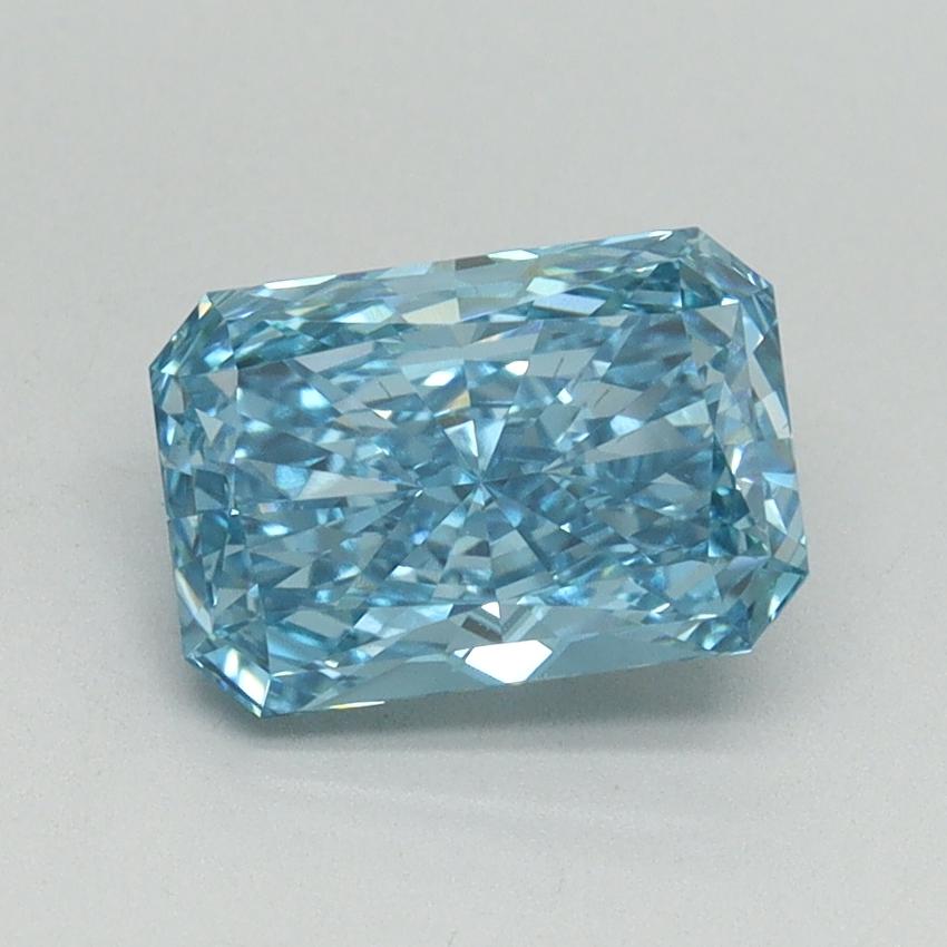 1.53 Ct. Fancy Vivid Blue Radiant Lab Grown Diamond