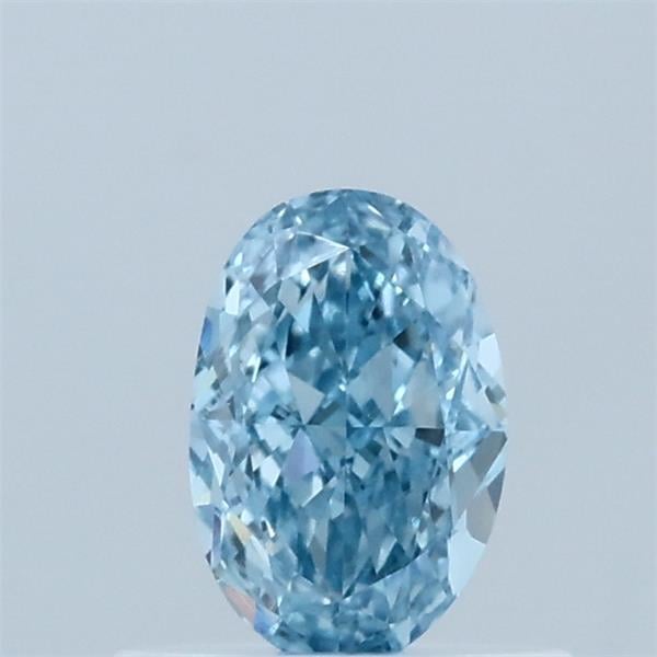 0.52 Ct. Fancy Vivid Blue Oval Lab Grown Diamond