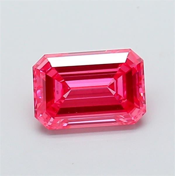 1.11 Ct. Fancy Vivid  Pink Emerald Lab Grown Diamond
