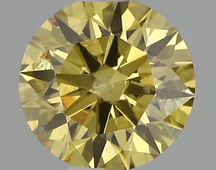1.07 Ct. Fancy Intense Yellow Round Lab Grown Diamond