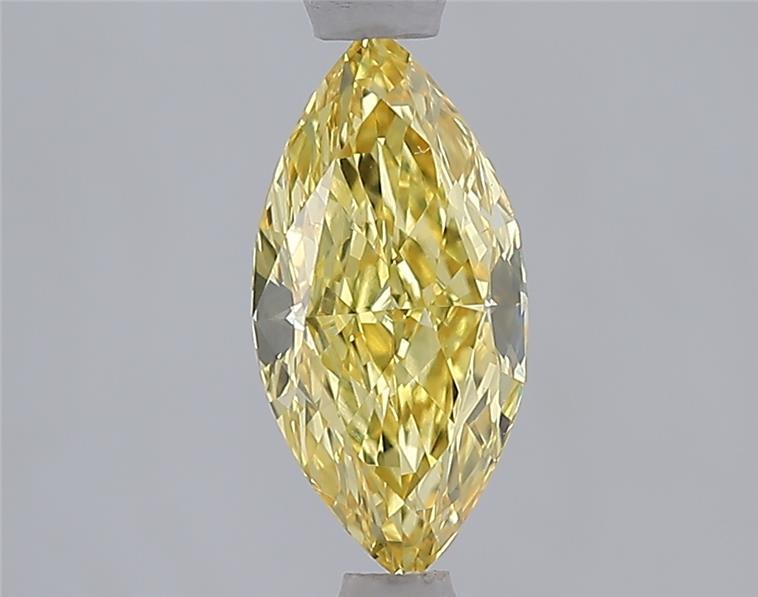 1.04 Ct. Fancy Vivid Yellow Marquise Lab Grown Diamond