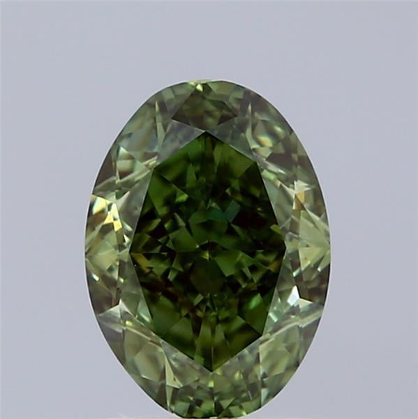 2.03 Ct. Fancy Vivid Green Oval Lab Grown Diamond