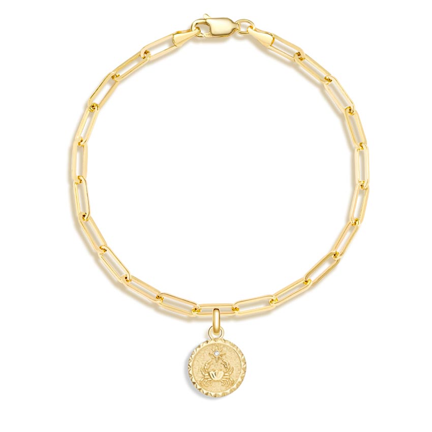 Cancer Zodiac Charm Bracelet Brilliant Earth