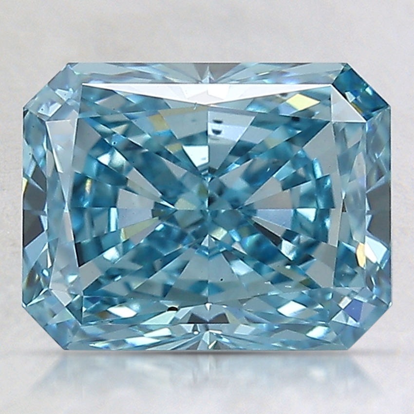 2.70 Ct. Fancy Vivid Blue Radiant Lab Created Diamond