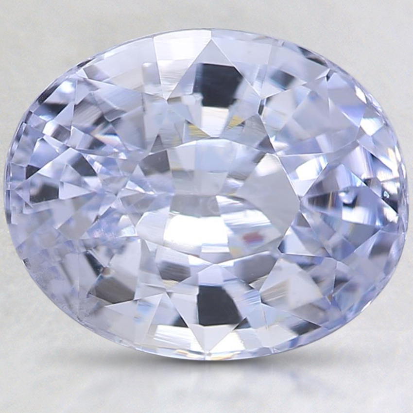 10x8.1mm Unheated White Oval Sapphire