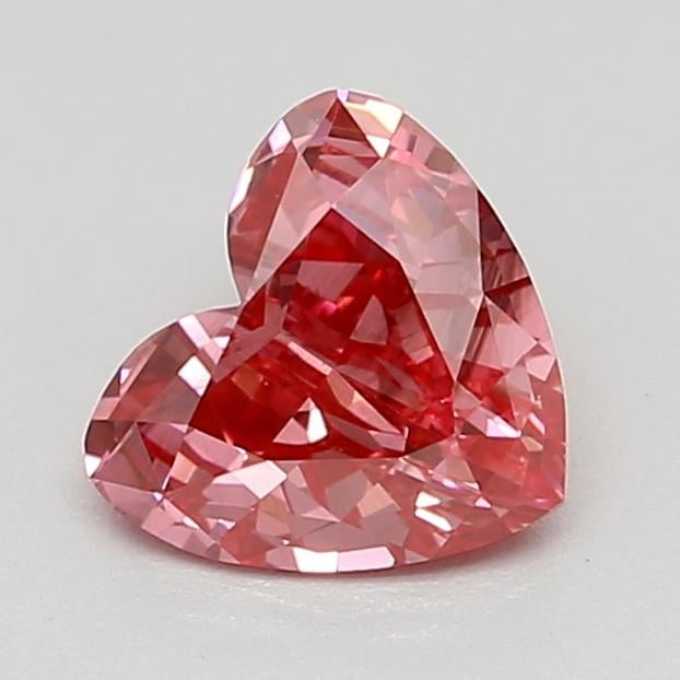 0.44 Ct. Fancy Vivid  Pink Heart Lab Grown Diamond