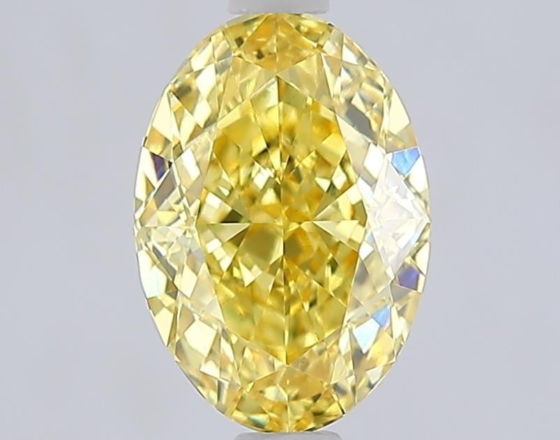 1.60 Ct. Fancy Vivid Yellow Yellow Oval Lab Grown Diamond