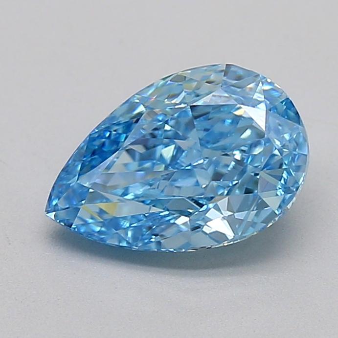 1.69 Ct. Fancy Vivid Blue Pear Lab Grown Diamond