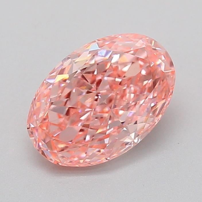 1.19 Ct. Fancy Vivid  Pink Oval Lab Grown Diamond