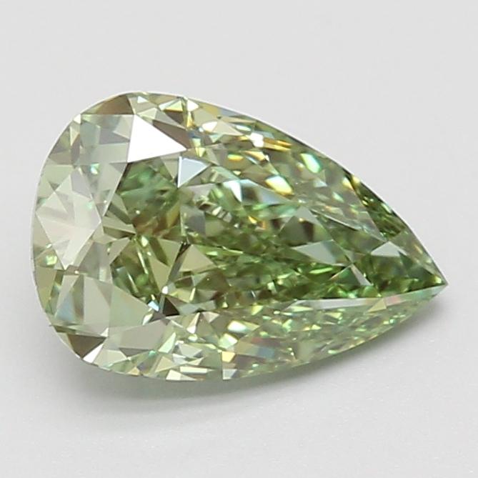 2.08 Ct. Fancy Vivid Green Pear Lab Grown Diamond
