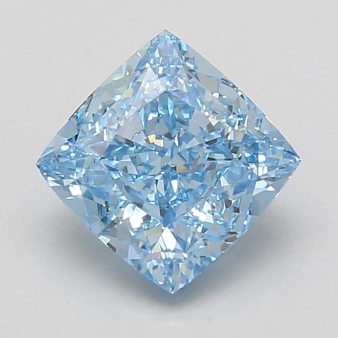2.09 Ct. Fancy Vivid Blue Cushion Lab Grown Diamond