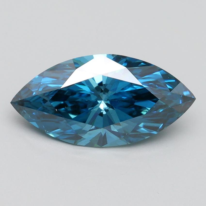 2.06 Ct. Fancy Vivid Blue Marquise Lab Grown Diamond