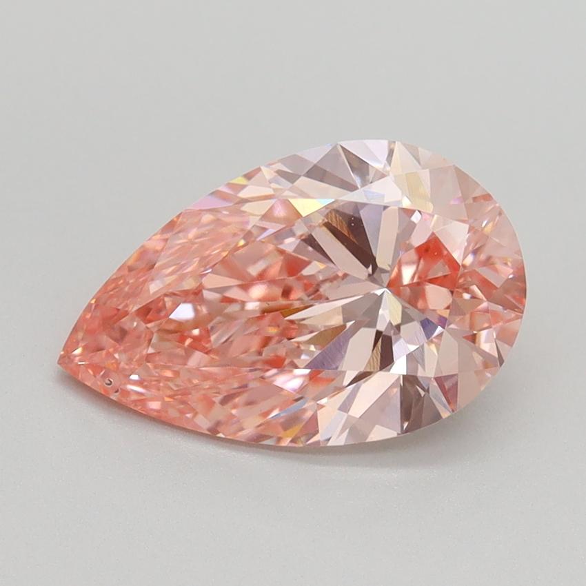 2.20 Ct. Fancy Intense Pink Pear Lab Grown Diamond