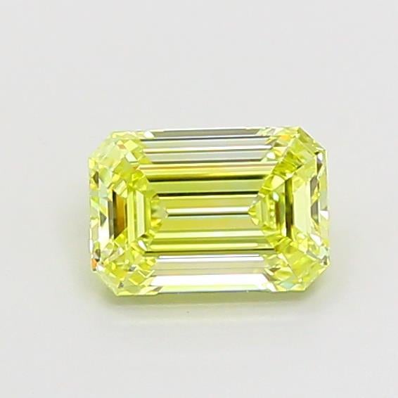 1.09 Ct. Fancy Intense  Yellow Emerald Lab Grown Diamond