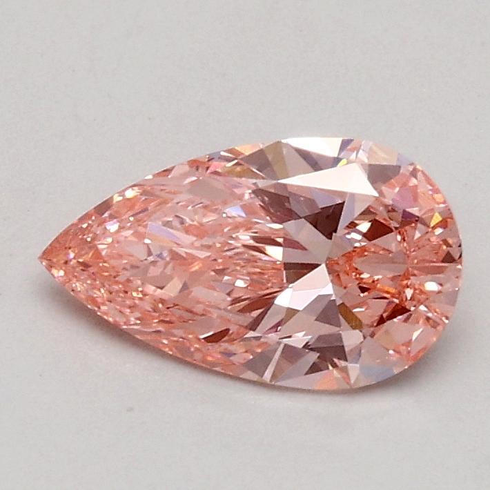 0.52 Ct. Fancy Intense Pink Pear Lab Grown Diamond