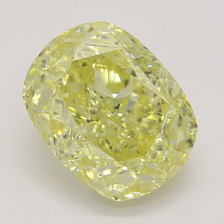 1.51 Ct. Fancy Intense Yellow Cushion Diamond
