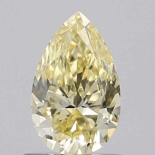 0.67 Ct. Fancy Light Yellow Pear Lab Grown Diamond