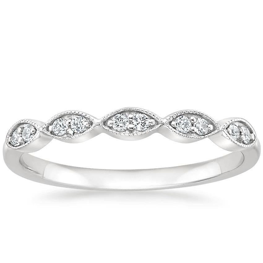 Cadenza Eternity  Diamond Ring  1 4 ct tw in 18K White  Gold 