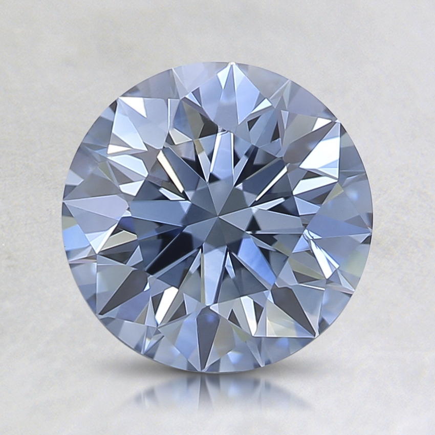 1.41 Ct. Lab Grown Fancy Intense Blue Round Diamond