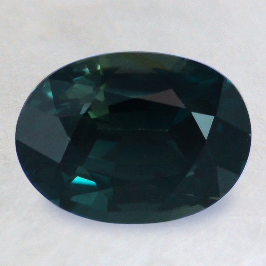 9x6.5mm Premium Green Oval Sapphire
