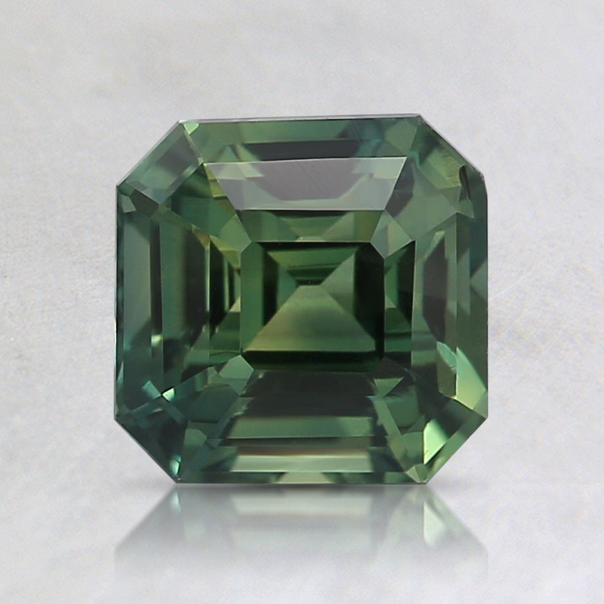 6.3mm Unheated Teal Asscher Sapphire