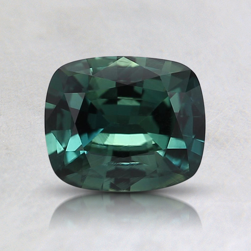 6.5x5.5mm Unheated Teal Cushion Sapphire