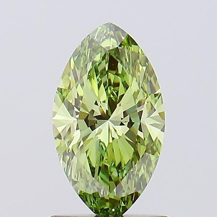 1.10 Ct. Fancy Vivid Green Marquise Lab Grown Diamond