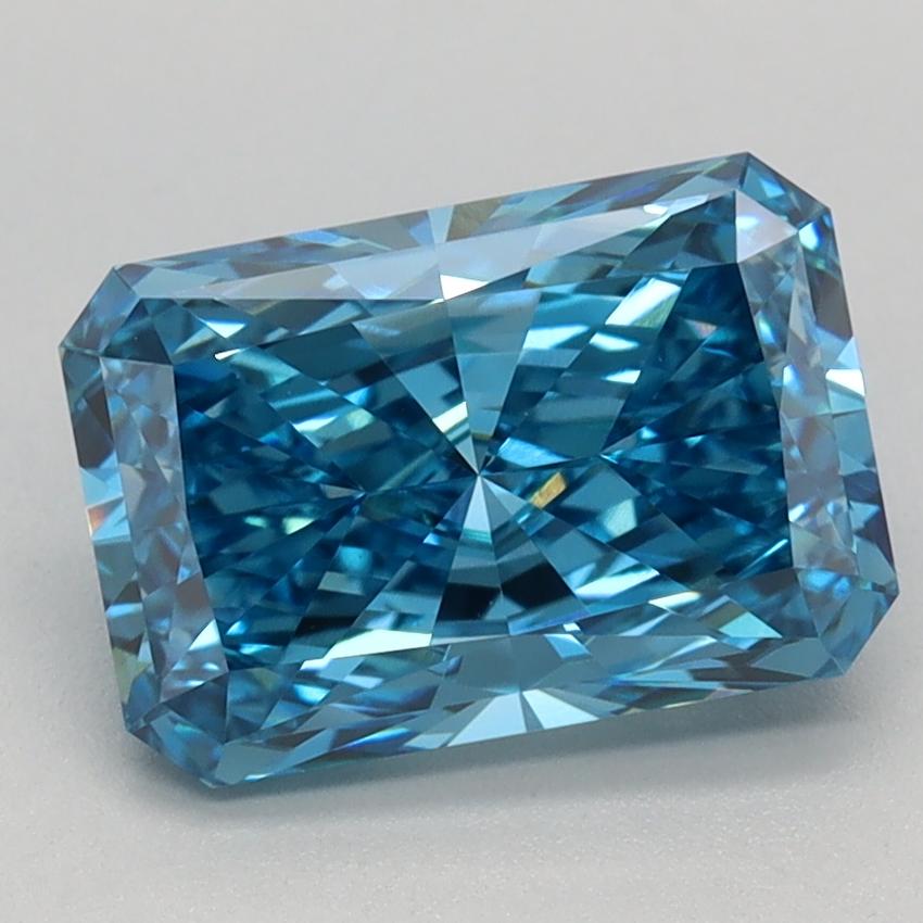 1.79 Ct. Fancy Vivid Blue Radiant Lab Grown Diamond