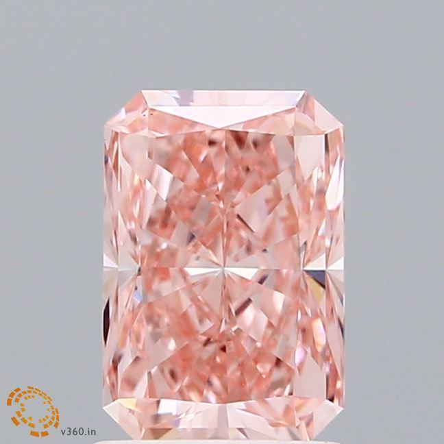 1.50 Ct. Fancy Vivid Pink Radiant Lab Grown Diamond