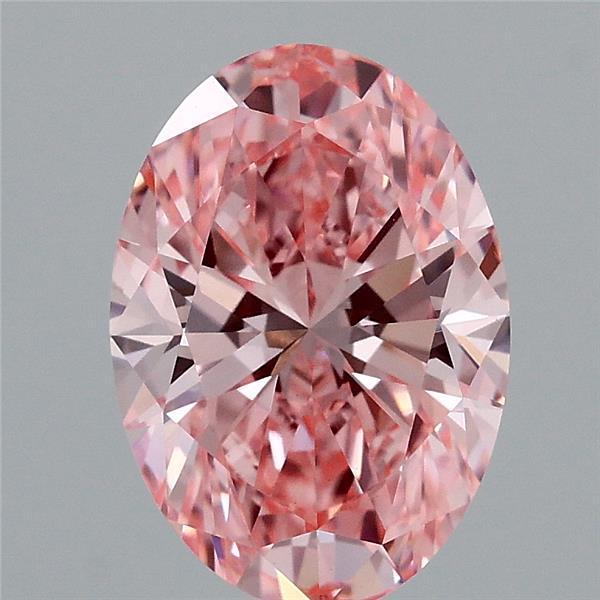 2.00 Ct. Fancy Vivid Pink Oval Lab Grown Diamond