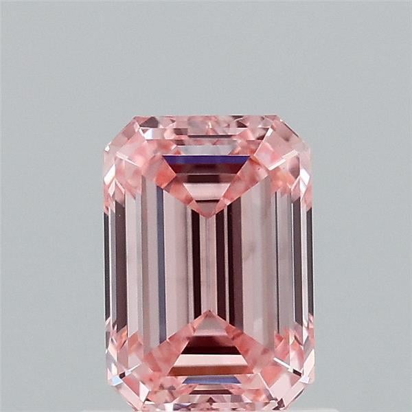1.00 Ct. Fancy Intense Pink Emerald Lab Grown Diamond