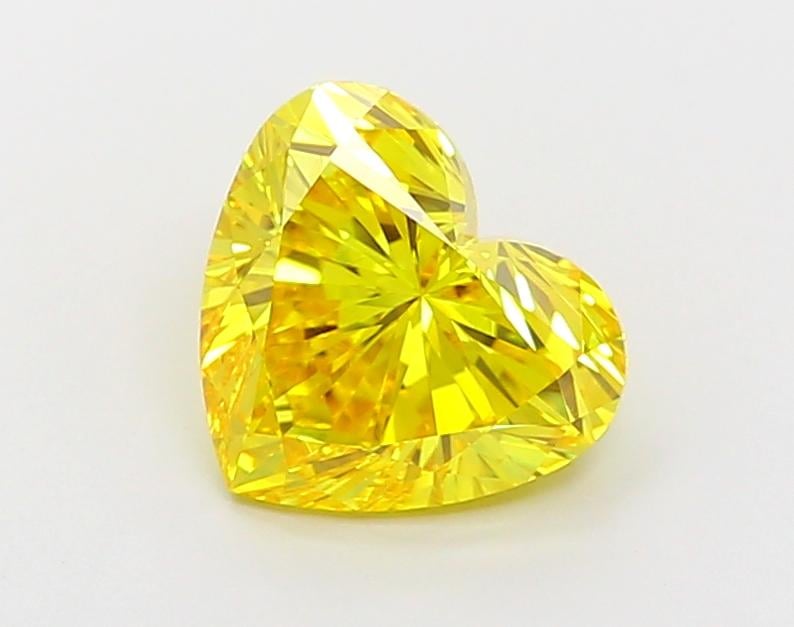 2.14 Ct. Fancy Vivid  Yellow Heart Lab Grown Diamond