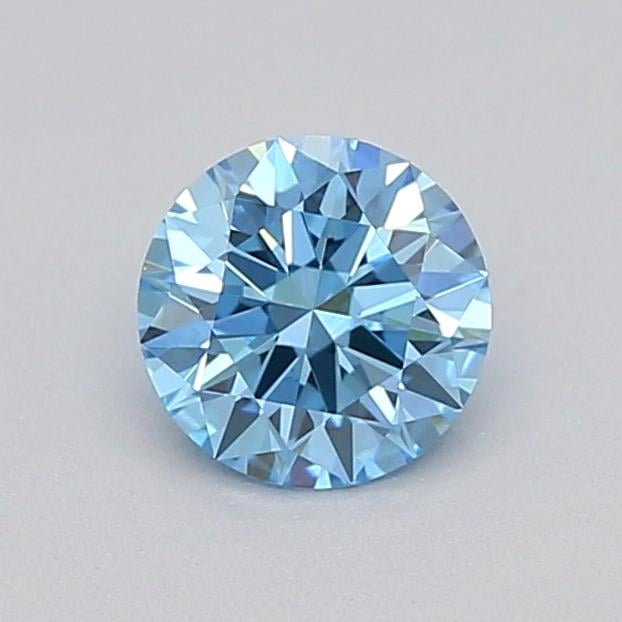 0.27 Ct. Fancy Vivid  Blue Round Lab Grown Diamond